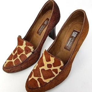 Aerosoles womens pumps size 8 brown animal print